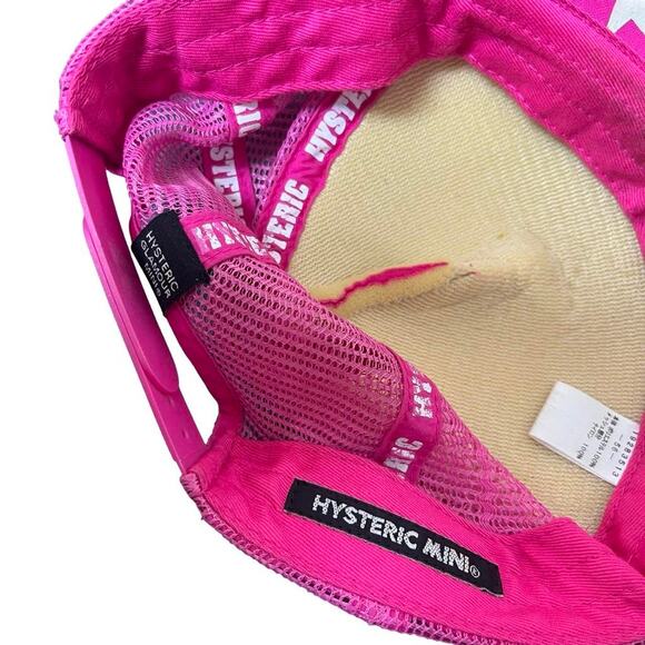 Hysteric Glamour Mini Pink Swagger Trucker Hat
